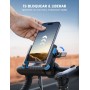 Lamicall Soporte Móvil Bicicleta, Soporte Movil Moto - [1S Bloqueo] 360° Rotación, Estable & Seguro, Colocación y Extracción