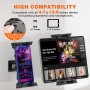 Soporte Tablet Pared, Tendak Soporte iPad Pared con Base Metálica Resistente, Universal Soporte Tablet para Tablet de 4,7 a 12.9