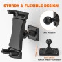 Soporte Tablet Pared, Tendak Soporte iPad Pared con Base Metálica Resistente, Universal Soporte Tablet para Tablet de 4,7 a 12.9