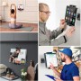 Soporte Tablet Pared, Tendak Soporte iPad Pared con Base Metálica Resistente, Universal Soporte Tablet para Tablet de 4,7 a 12.9