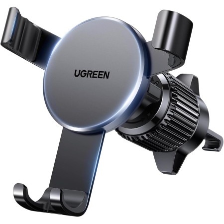 UGREEN Soporte Móvil Coche por Gravedad con Gancho para Ventilación, Suporte Telemovel Carro Compatible con iPhone 16/15/14 Plus