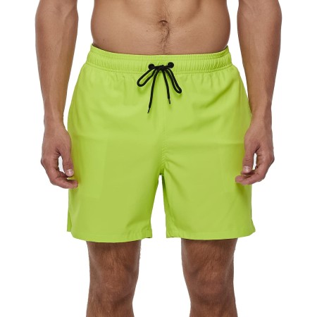 Bañador Hombre 2 en 1 Bañador de Secado Rápido con Forro de Malla y Cordón de Ajuste para Playa Bañador Casual Impermeable para