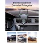 UGREEN Soporte Móvil Coche por Gravedad con Gancho para Ventilación, Suporte Telemovel Carro Compatible con iPhone 16/15/14 Plus