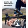 Babacom Soporte Movil Moto 360° Rotación, Cerradura 1s y Protección Segura Soporte Movil Bicicleta para Manillar de 0.71-1.4"