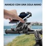 Babacom Soporte Movil Moto 360° Rotación, Cerradura 1s y Protección Segura Soporte Movil Bicicleta para Manillar de 0.71-1.4"
