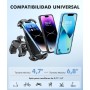 Babacom Soporte Movil Moto 360° Rotación, Cerradura 1s y Protección Segura Soporte Movil Bicicleta para Manillar de 0.71-1.4"