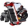 Babacom Soporte Movil Moto 360° Rotación, Cerradura 1s y Protección Segura Soporte Movil Bicicleta para Manillar de 0.71-1.4"