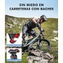 Babacom Soporte Movil Moto 360° Rotación, Cerradura 1s y Protección Segura Soporte Movil Bicicleta para Manillar de 0.71-1.4"