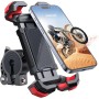 JOYROO Soporte Movil Moto,160mph Anti-vibración & 1s Lock Soporte Movil Bicicleta,5S Montaje & 360° Giratorio SoporteTelefono