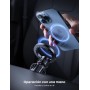 Lamicall Soporte Móvil Coche para MagSafe - [20X N52 Imanes] 360° Rotación, Gancho Metálico, Soporte Magnetico Móvil con Anillo