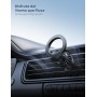 Lamicall Soporte Móvil Coche para MagSafe - [20X N52 Imanes] 360° Rotación, Gancho Metálico, Soporte Magnetico Móvil con Anillo