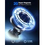 Lamicall Soporte Móvil Coche para MagSafe - [20X N52 Imanes] 360° Rotación, Gancho Metálico, Soporte Magnetico Móvil con Anillo