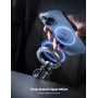 Lamicall Soporte Móvil Coche para MagSafe - [20X N52 Imanes] 360° Rotación, Gancho Metálico, Soporte Magnetico Móvil con Anillo
