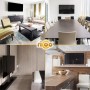 RICOO Soporte TV Pared Fijo Plano Ultra Delgado Televisión 26-55" (66-140cm) F0244 Universal Televisor LED/LCD/Curvo VESA