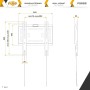 RICOO Soporte TV Pared Fijo Plano Ultra Delgado Televisión 26-55" (66-140cm) F0244 Universal Televisor LED/LCD/Curvo VESA
