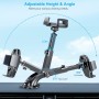Beikell Soporte Móvil Coche, Soporte Coche Móvil para Parabrisas/Salpicadero con Ventosa de Fuerte y Brazo Ajustable Giro 360°