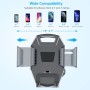 Beikell Soporte Móvil Coche, Soporte Coche Móvil para Parabrisas/Salpicadero con Ventosa de Fuerte y Brazo Ajustable Giro 360°