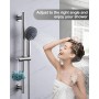 Soporte de Ducha, Soporte de ducha para barra deslizante ajustable 19-25 mm, soporte de ducha sin taladrar para barra