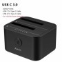 ALXUM-estación de acoplamiento de disco duro de doble bahía, USB C 3,0