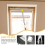 Varilla de funcionamiento para ventanas de techo y persianas, 1,1 m, acero inoxidable, gancho de plástico, compatible con VELUX,
