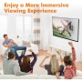 GRIFEMA Soporte TV Pared para 26-65", Soporte Television Giratorio Inclinable Extensible, Máx VESA 400x400mm, Carga Máx 35kg,