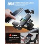 JOYROOM Soporte Movil Moto-[2025 Varilla Metal][160 km/h Protección Golpes] Soporte Movil Bicicleta, Universal Porta Movil Moto