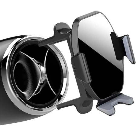 ICAILIN Soporte movil Coche,Soporte para teléfono móvil ventilado Circular para Coche Gravedad automática Ajustable para