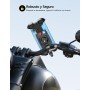 Mohard Soporte Móvil Bicicleta, Antivibración Soporte Movil Moto Rotación de 360°, [Bloqueo con un Botón] Suporte Telemóvel Moto