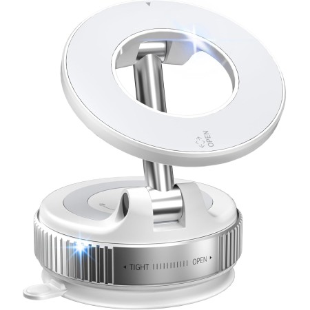 CloudValley Soporte Móvil Coche para MagSafe, [Potente Ventosa] Soporte Teléfono Coche, [360° Rotación] Soporte Magnetico Movil