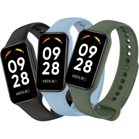 Xisair 3 Piezas Correa Compatible Con Redmi Smart Band 2 / Xiaomi Smart Band 8 Active - Pulsera Deportiva de Silicona Para Band