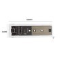 M.2 NVME PCIe NGFF SATA protocolo Dual SSD carcasa transparente USB ti