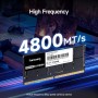 Fanxing DDR5 RAM 64GB (2x32GB) DDR5 4800MHz 262 Pin Notebook Memoria Módulo Ram Compatible SODIMM - Negro