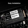 Fanxing DDR5 RAM 64GB (2x32GB) DDR5 4800MHz 262 Pin Notebook Memoria Módulo Ram Compatible SODIMM - Negro