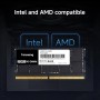 Fanxing DDR5 RAM 64GB (2x32GB) DDR5 4800MHz 262 Pin Notebook Memoria Módulo Ram Compatible SODIMM - Negro