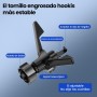 Soporte Móvil Coche, Soporte Teléfono Coche Universal del Aire Ventilación con Clip Superestable, [Compatible con Fundas
