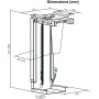 AISENS Soporte Giratorio y Altura Personalizable para CPU por Debajo de Escritorio con Mango de Bloqueo Fácil Negro
