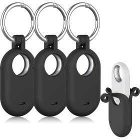 Wanme Funda Samsung Galaxy SmartTag2, Fundas Protectora Ligera de Silicona Suave con Llavero, Anti-Pérdida Resistente al Agua y