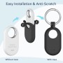 Wanme Funda Samsung Galaxy SmartTag2, Fundas Protectora Ligera de Silicona Suave con Llavero, Anti-Pérdida Resistente al Agua y