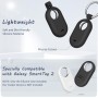Wanme Funda Samsung Galaxy SmartTag2, Fundas Protectora Ligera de Silicona Suave con Llavero, Anti-Pérdida Resistente al Agua y