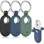 Wanme Funda Samsung Galaxy SmartTag2, Fundas Protectora Ligera de Silicona Suave con Llavero, Anti-Pérdida Resistente al Agua y