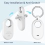 Wanme Funda Samsung Galaxy SmartTag2, Fundas Protectora Ligera de Silicona Suave con Llavero, Anti-Pérdida Resistente al Agua y