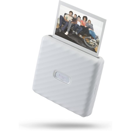 instax Link Wide Impresora para teléfonos, Color Blanco Ceniza.
