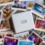 instax Link Wide Impresora para teléfonos, Color Blanco Ceniza.
