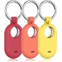 Wanme Funda Samsung Galaxy SmartTag2, Fundas Protectora Ligera de Silicona Suave con Llavero, Anti-Pérdida Resistente al Agua y