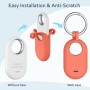 Wanme Funda Samsung Galaxy SmartTag2, Fundas Protectora Ligera de Silicona Suave con Llavero, Anti-Pérdida Resistente al Agua y