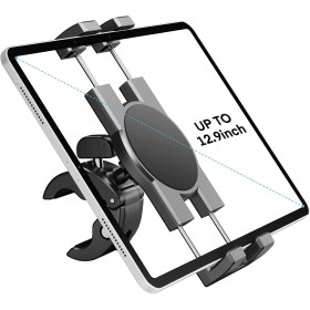 Soporte para tableta Spin Bike, soporte para iPad para teléfono, soporte para manillar de bicicleta estática, cinta de correr,