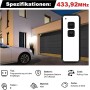 Mando a distancia para puerta de garaje Novoferm, 433,92 MHz, para Novotron 522, 524, 502 MAX43-2, 512 Mix 43-2, 2 canales, 3