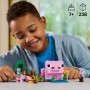 LEGO Minecraft La Casa-Cerdo Bebé, Granja con Animales de Juguete para Niños y Niñas de 7 Años o Más, Bioma Bosque y Personajes