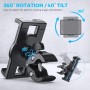 Soporte para tableta Spin Bike, soporte para iPad para teléfono, soporte para manillar de bicicleta estática, cinta de correr,