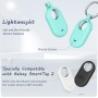 Wanme Funda Samsung Galaxy SmartTag2, Fundas Protectora Ligera de Silicona Suave con Llavero, Anti-Pérdida Resistente al Agua y